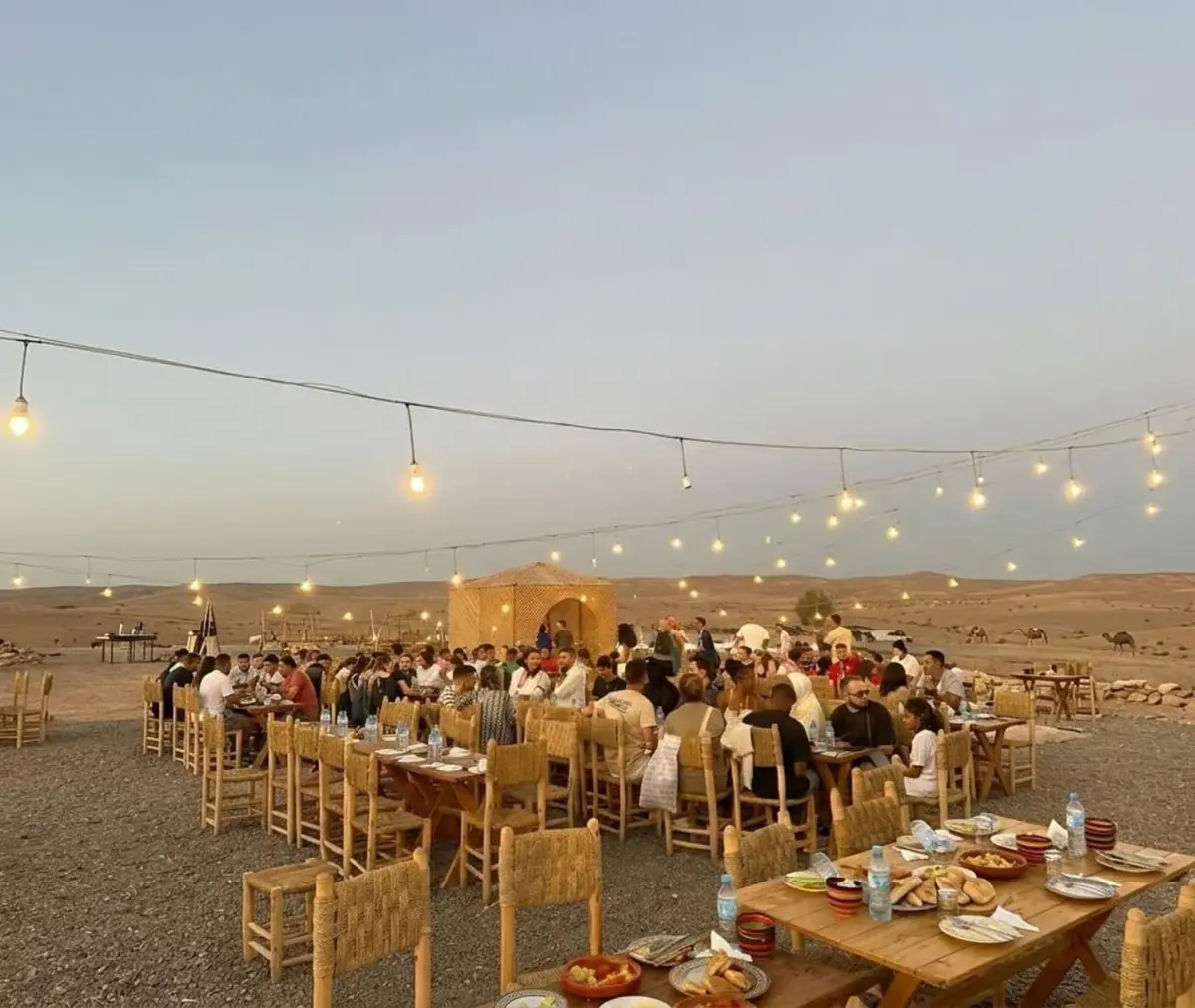 Agafay Desert Sunset Dinner & Fire Show from Marrakech